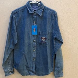 NEW Hard Rock Cafe Vintage denim shirt